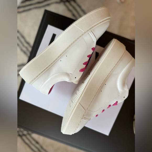 GANNI White & Pink Sporty Mix Cupsole Sneakers Size40 - Picture 6 of 11